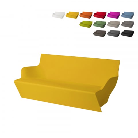 Canapé d'extérieur 2 places Coussin Style Origami Design Slide Kami Yon