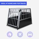 Caisse de transport pour chien cage rigide en aluminium 65x91x69cm Skaut L Caractéristiques