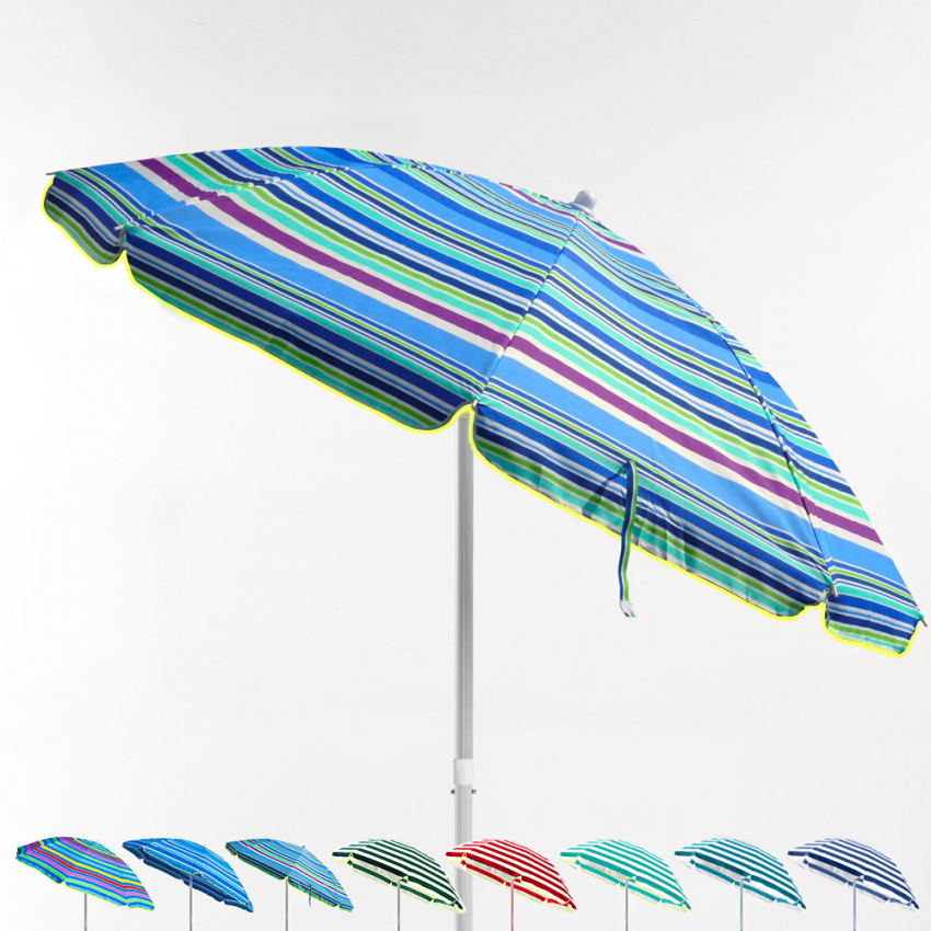 Lichtgewicht katoenen strandparasol van 180 cm Taormina Aanbieding