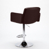 Tabouret de bar cuisine avec accoudoirs en similicuir Oakland 