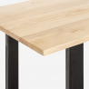 Table à manger design rectangulaire en bois de style industriel 200x80 Rajasthan 200 Prix