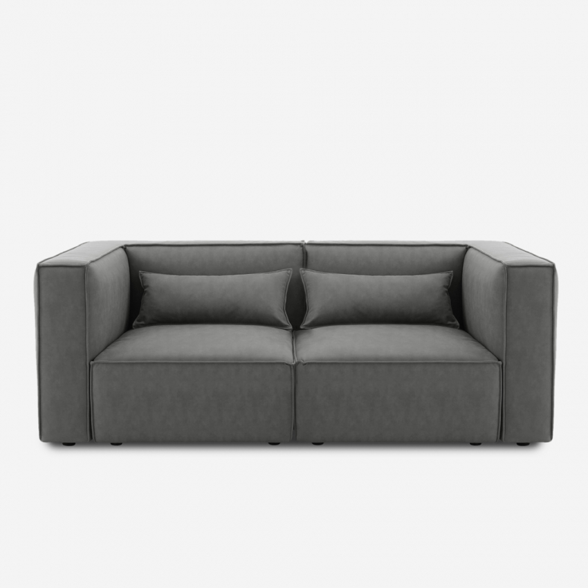 Canapé modulable 2 places confortable moderne en tissu Solv Promotion Canapé modulable 2 places confortable moderne en tissu Solv Promotion