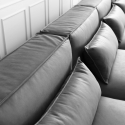 Canapé 3 places modulable et moderne en tissu avec méridienne pour salon Solv Modèle