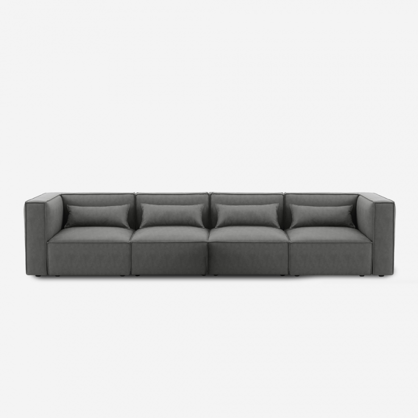 Canapé 4 places confortable modulable composable moderne en tissu Solv Promotion Canapé 4 places confortable modulable composable moderne en tissu Solv Promotion