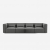 Canapé 4 places confortable modulable composable moderne en tissu Solv Vente