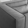 Canapé 4 places modulable moderne en tissu avec méridienne Solv Réductions