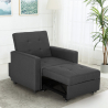 Modern design eenpersoons fauteuil bed met armleuningen Brooke Catalogus