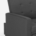 Modern design eenpersoons fauteuil bed met armleuningen Brooke 