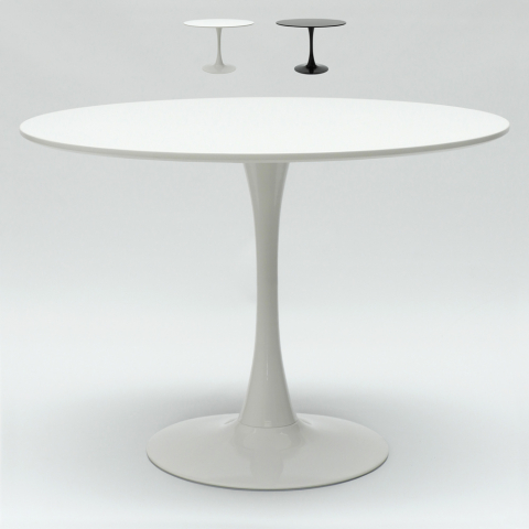 table ronde 100cm bar cuisine salle à manger design scandinave moderne Tulipan Promotion