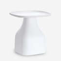 Moderne lage kunststof salontafel 48 x 48 cm Bell XL Voorraad