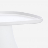 Table basse 48x48 moderne en plastique pour intérieur et extérieur Bell XL Modèle