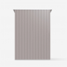Tuinhuis grijze schuur van gegalvaniseerd plaatstaal 143x89x186 cm Amalfi Model