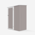 Abri de jardin en tôle galvanisée cabanon gris pour outils Amalfi 143X89x186cm Réductions