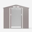 Tuinhuis schuur van gegalvaniseerd plaatstaal 213x127x195 cm Chalet Kortingen