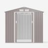 Tuinhuis schuur van gegalvaniseerd plaatstaal 213x127x195 cm Chalet Kortingen