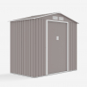 Tuinhuis schuur van gegalvaniseerd plaatstaal 213x127x195 cm Chalet Voorraad