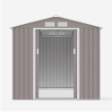 Tuinhuis schuur van gegalvaniseerd plaatstaal voor tuingereedschap 213x191x195 cm St.Moritz Kortingen