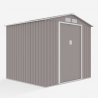 Tuinhuis schuur van gegalvaniseerd plaatstaal voor tuingereedschap 213x191x195 cm St.Moritz Voorraad