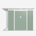 Abri de jardin tôle galvanisée verte pour outils Tyrol NATURE 257X142x184cm Catalogue