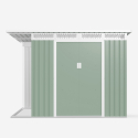Tuinhuis schuur van gegalvaniseerd plaatstaal 257x142x184 cm Tyrol NATURE Catalogus