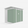 Tuinhuis schuur van gegalvaniseerd plaatstaal 257x142x184 cm Tyrol NATURE Voorraad