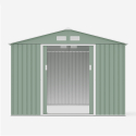 Tuinhuis schuur van gegalvaniseerd plaatstaal 277x191x202 cm Ortisei NATURE Kortingen