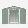 Tuinhuis schuur van gegalvaniseerd plaatstaal 277x191x202 cm Ortisei NATURE Kortingen