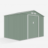 Tuinhuis schuur van gegalvaniseerd plaatstaal 277x191x202 cm Ortisei NATURE Voorraad