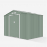 Tuinhuis schuur van gegalvaniseerd plaatstaal 277x191x202 cm Ortisei NATURE Korting