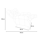 Fauteuil patchwork bergère inclinable au design moderne Throne Light Modèle