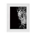 Tableau photographie noir et blanc animaux léopard 40x50cm Variety Kambuku Vente