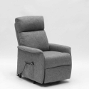 Giorgia+ elektrische relax fauteuil met 2 motoren, verstelbare rugleuning en hefsysteem voor ouderen Aanbod