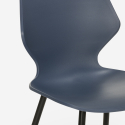 Moderne design stoel van polypropyleen en metaal Ladysmith 
