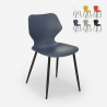 Moderne design stoel van polypropyleen en metaal Ladysmith 