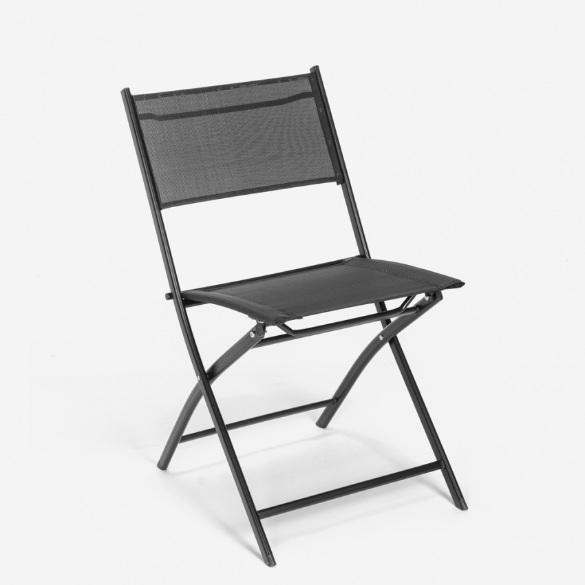 Chaise pliante de jardin extérieur terrasse piscine textilène Hugo Promotion Chaise pliante de jardin extérieur terrasse piscine textilène Hugo Promotion