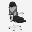 ergonomisch Gaming stoel futuristisch ontwerp ademende rugleuning met voetsteun Gordian Plus Voorraad