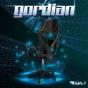 Ademende ergonomische gamestoel met futuristisch design Gordian Dark Aanbod