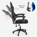 Chaise de jeu ergonomique respirante au design futuriste Gordian Dark Choix