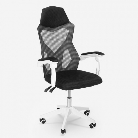 Chaise de jeu ergonomique respirante au design futuriste Gordian