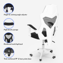 Chaise de jeu ergonomique respirante au design futuriste Gordian Réductions