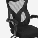 ergonomische ademende gaming buraustoel met futuristisch ontwerp en voetsteun Gordian Plus Dark Karakteristieken