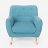 Fauteuil design moderne style nordique en bois et tissu Modesto Caractéristiques