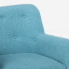 Moderne lounge fauteuil in Scandinavische stijl van hout en stof Modesto Prijs