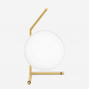 Gouden design tafellamp met glazen bol Bella Verkoop
