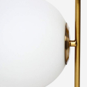 Gouden design tafellamp met glazen bol Bella Aanbod