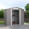 Tuinhuis schuur van gegalvaniseerd plaatstaal 213x127x195 cm Chalet Aanbieding