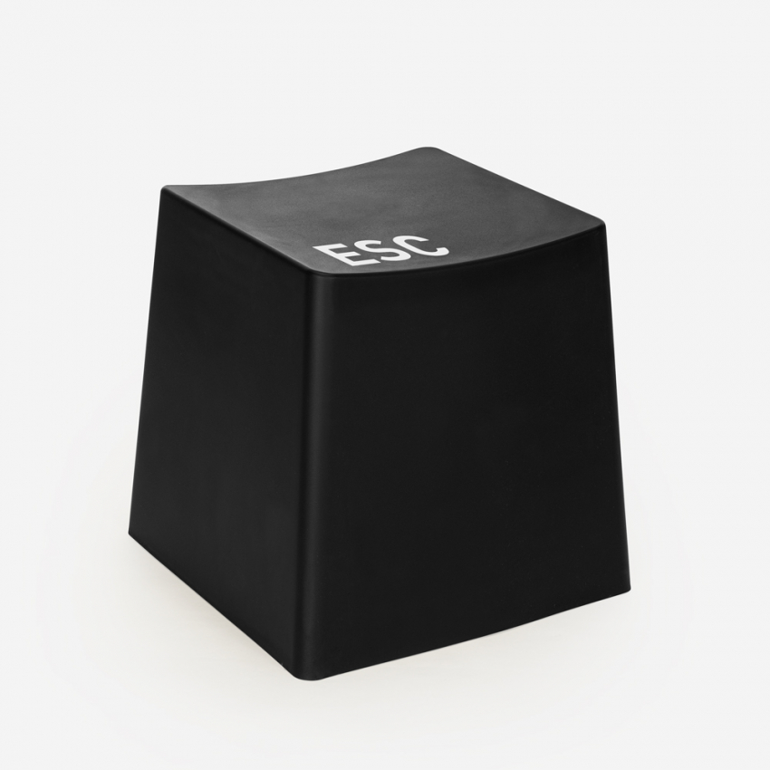 Plastic poef krukje in toetsenbord stijl ESC Aanbieding Plastic poef krukje in toetsenbord stijl ESC Aanbieding
