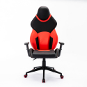 Verstelbare ergonomische kunstleren gaming bureaustoel Portimao Fire Aanbod