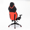 Verstelbare ergonomische kunstleren gaming bureaustoel Portimao Fire Keuze