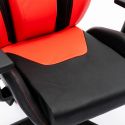 Verstelbare ergonomische kunstleren gaming bureaustoel Portimao Fire Prijs